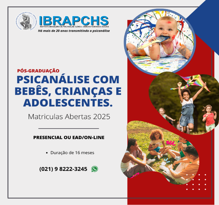 Pós-graduação Psicanálise Infantil: Bebês, Crianças, Adolescentes